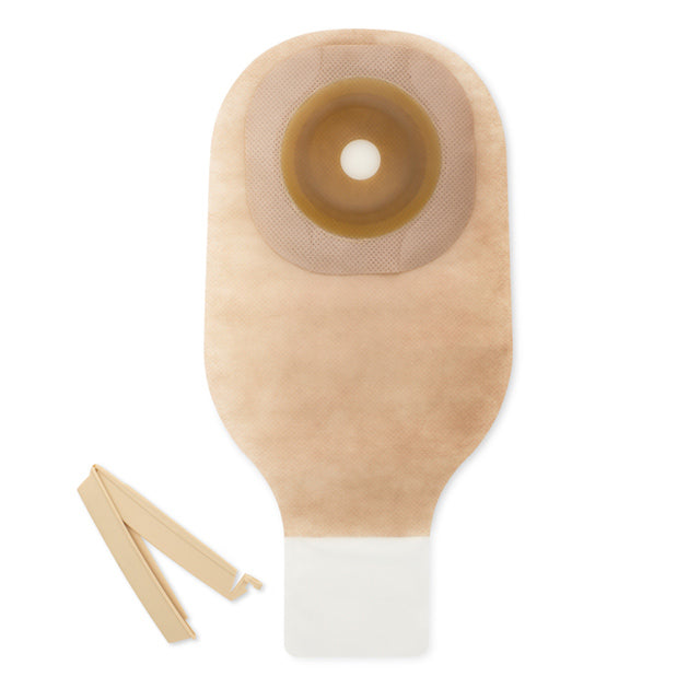 8631 Bolsa drenable premier para ostomía de 1 pieza trasparente marco- adhesivo 64mm. 10 piezas