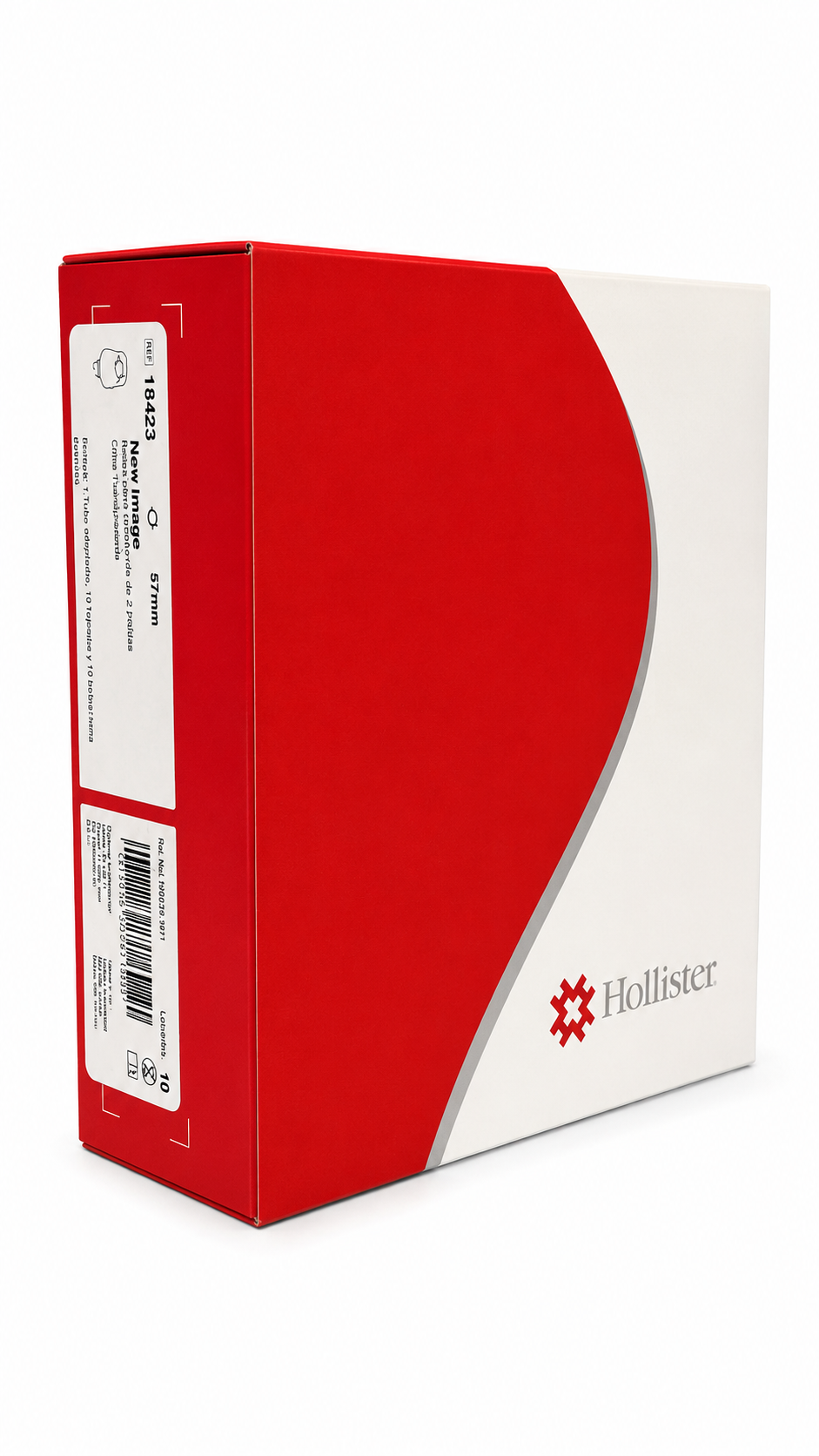 18423 Bolsa para urostomía de 2 piezas ultra-trasparente aro 57mm. 10 piezas