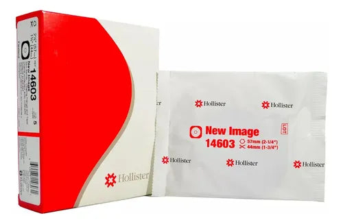 14603 barrera cutánea para ostomía en sistema de 2 piezas marco adhesivo . 5 piezas 57mm 44mm hasta