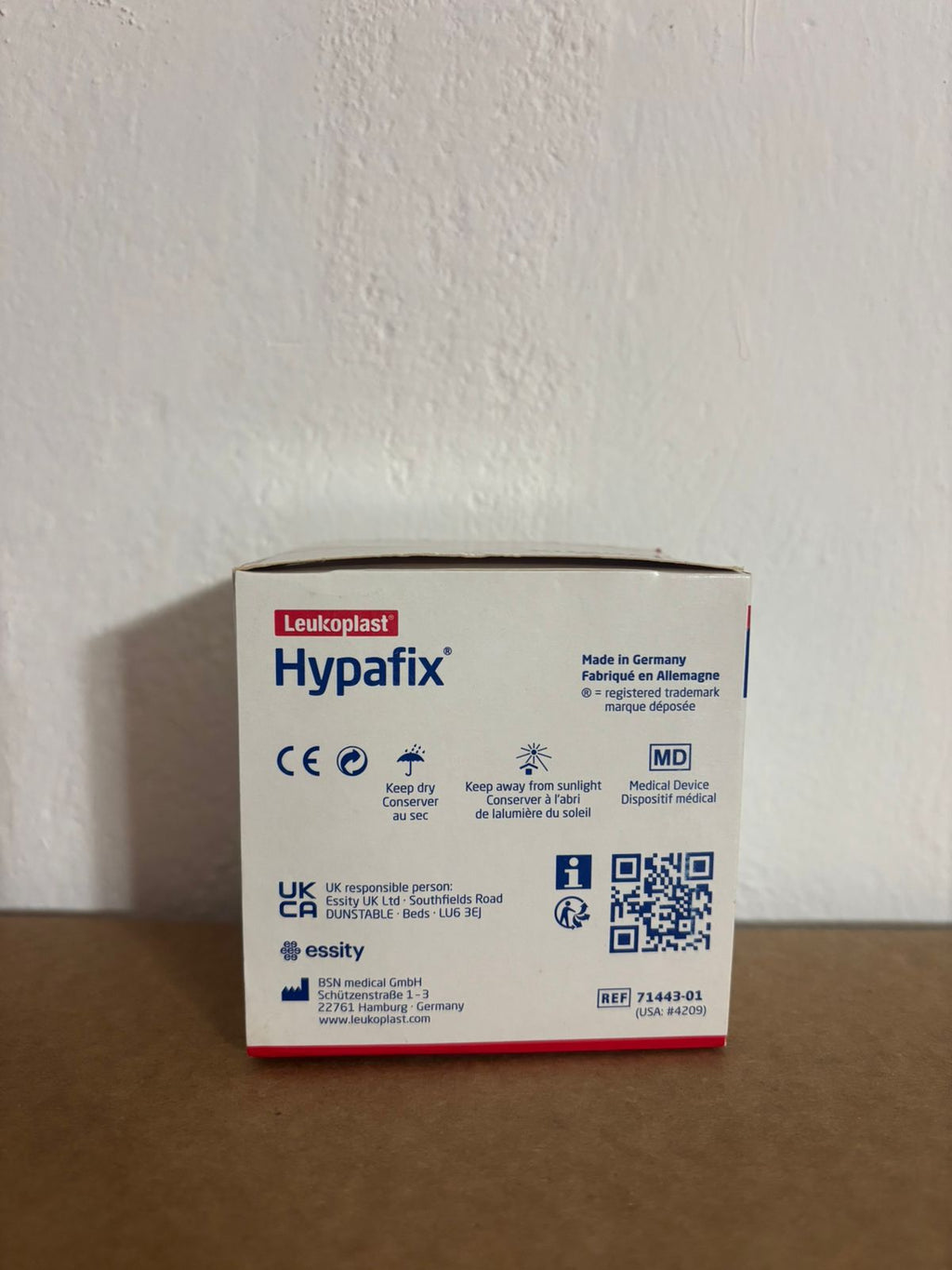 Apósito Bsn Hypafix De Poliéster No Tejido 5cms X 10m